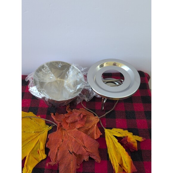 Revere Ware Stainless Steel Warmer Set 4 Pc Fondue Sauce Server NEW in Box World - Picture 7 of 10